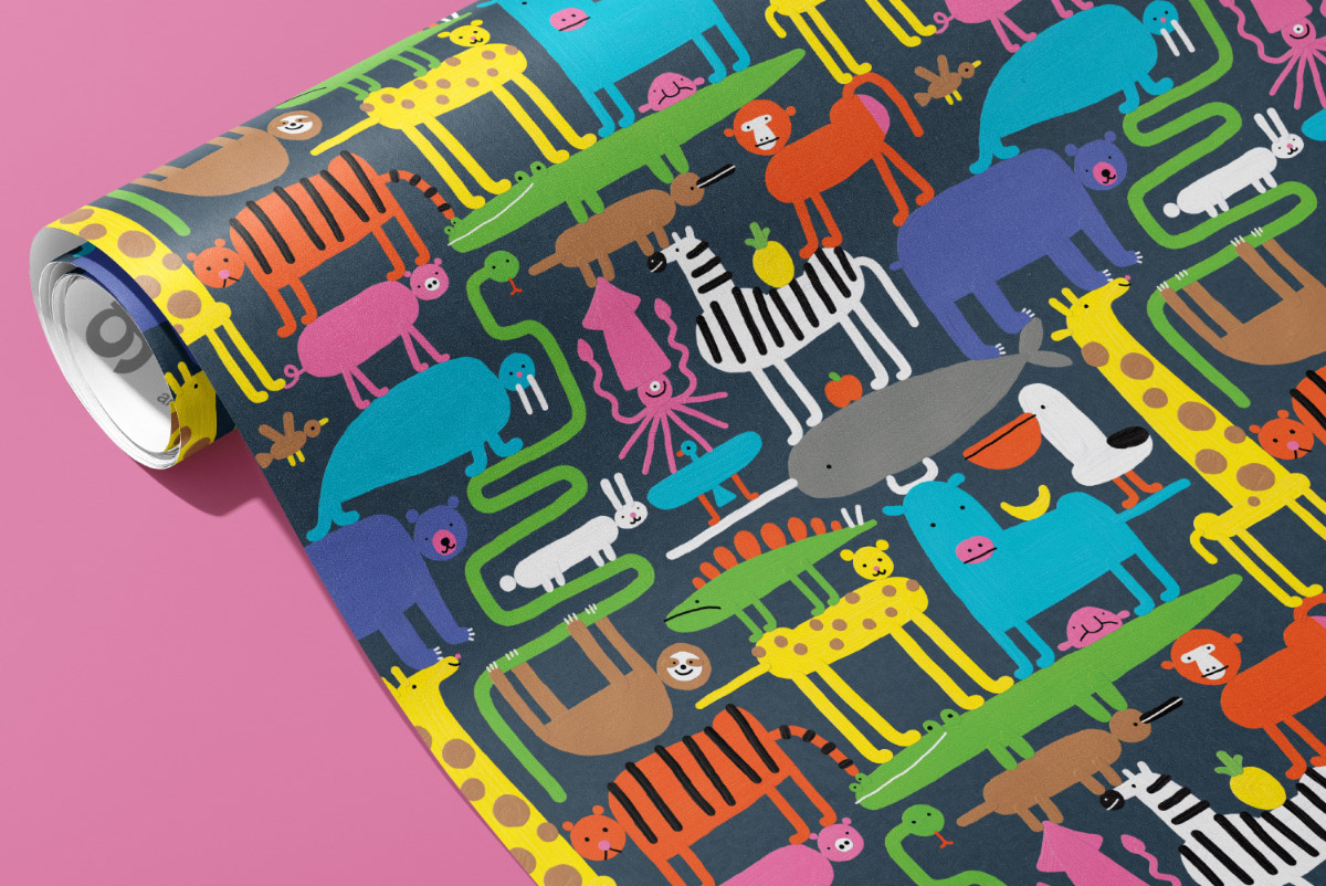 Givewrap wrapping paper design