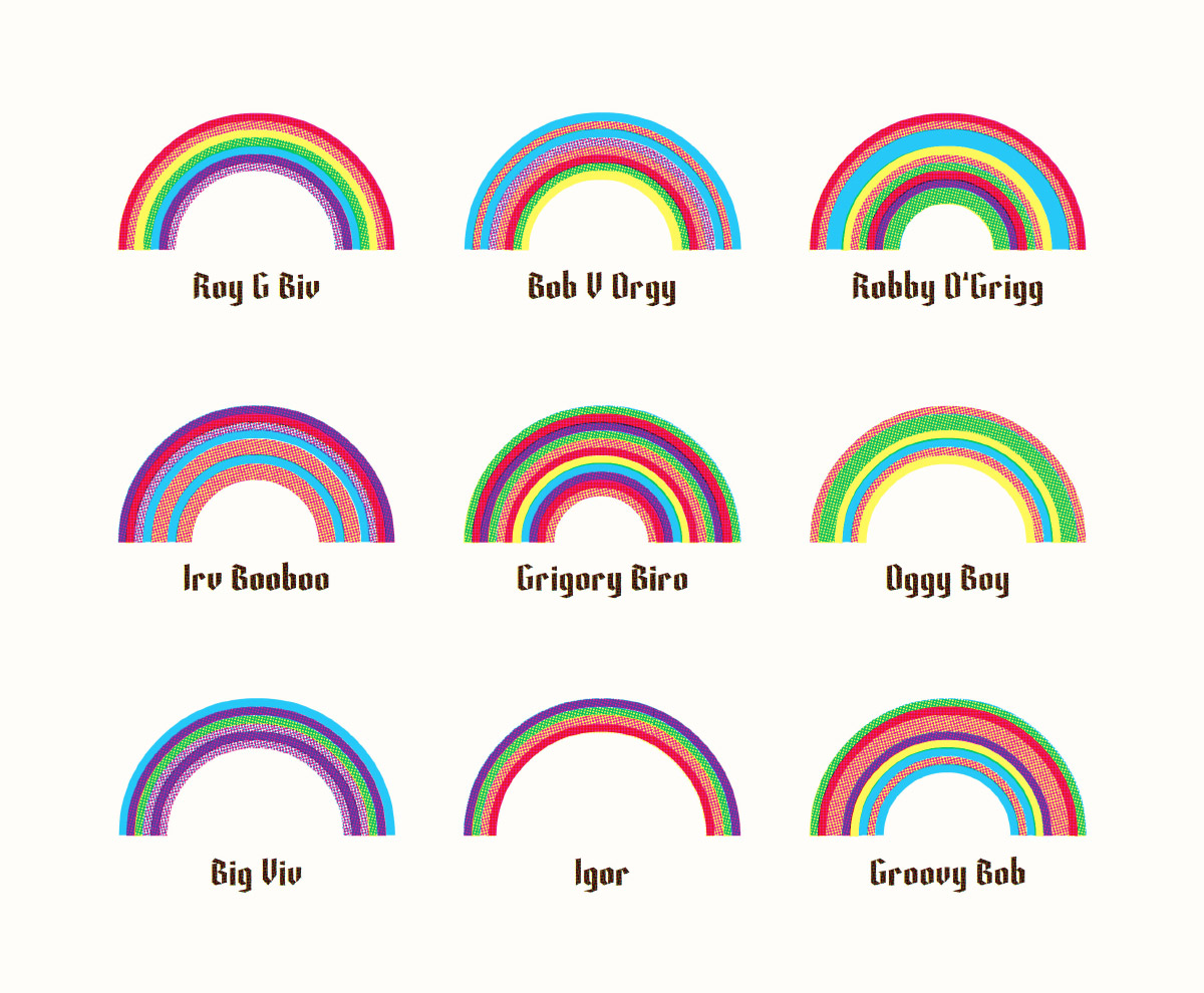 ROY G BIV's lesser known friends